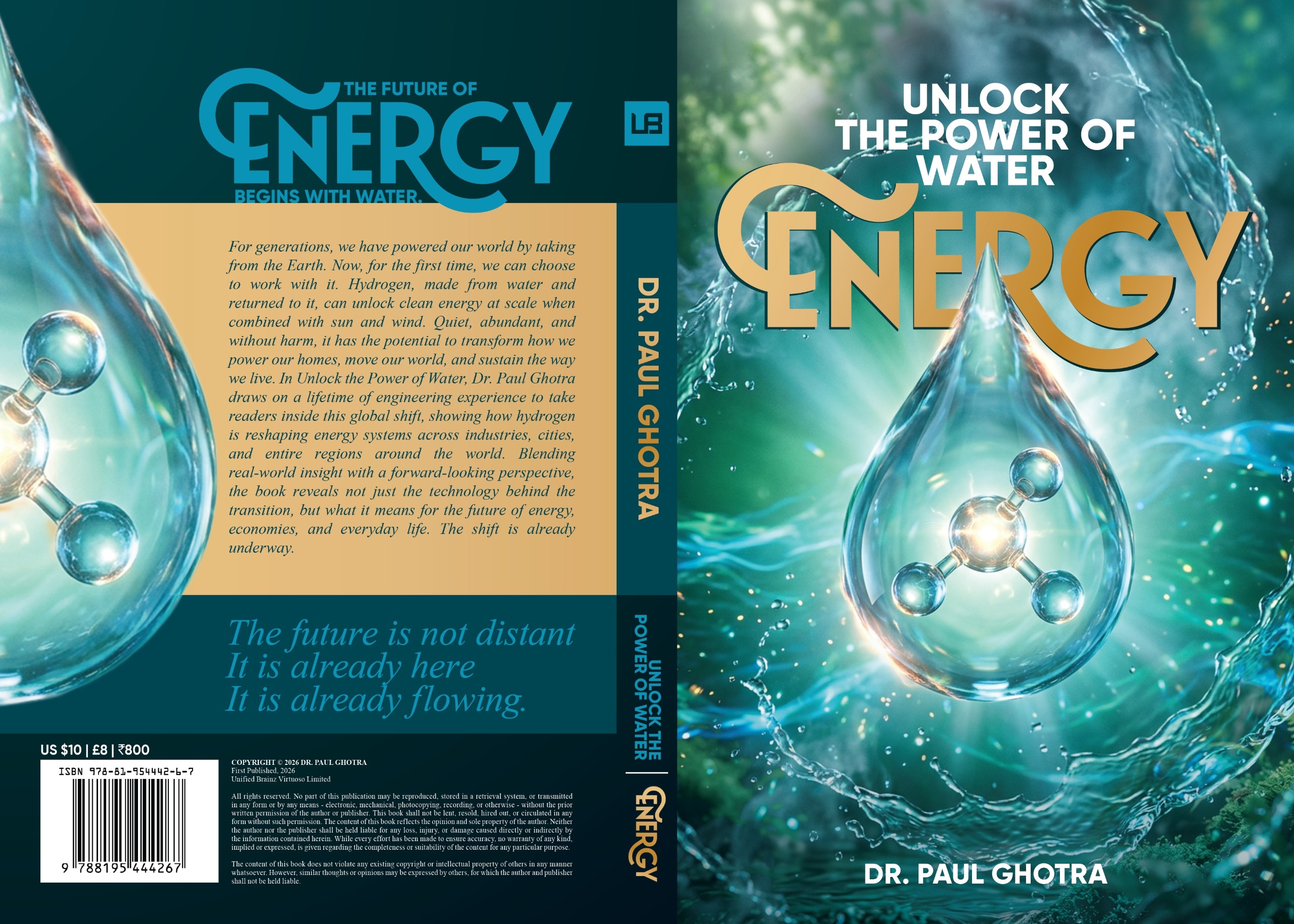 ENERGY — Unlock The Power Of Water by Dr. Paul Ghotra, full book cover