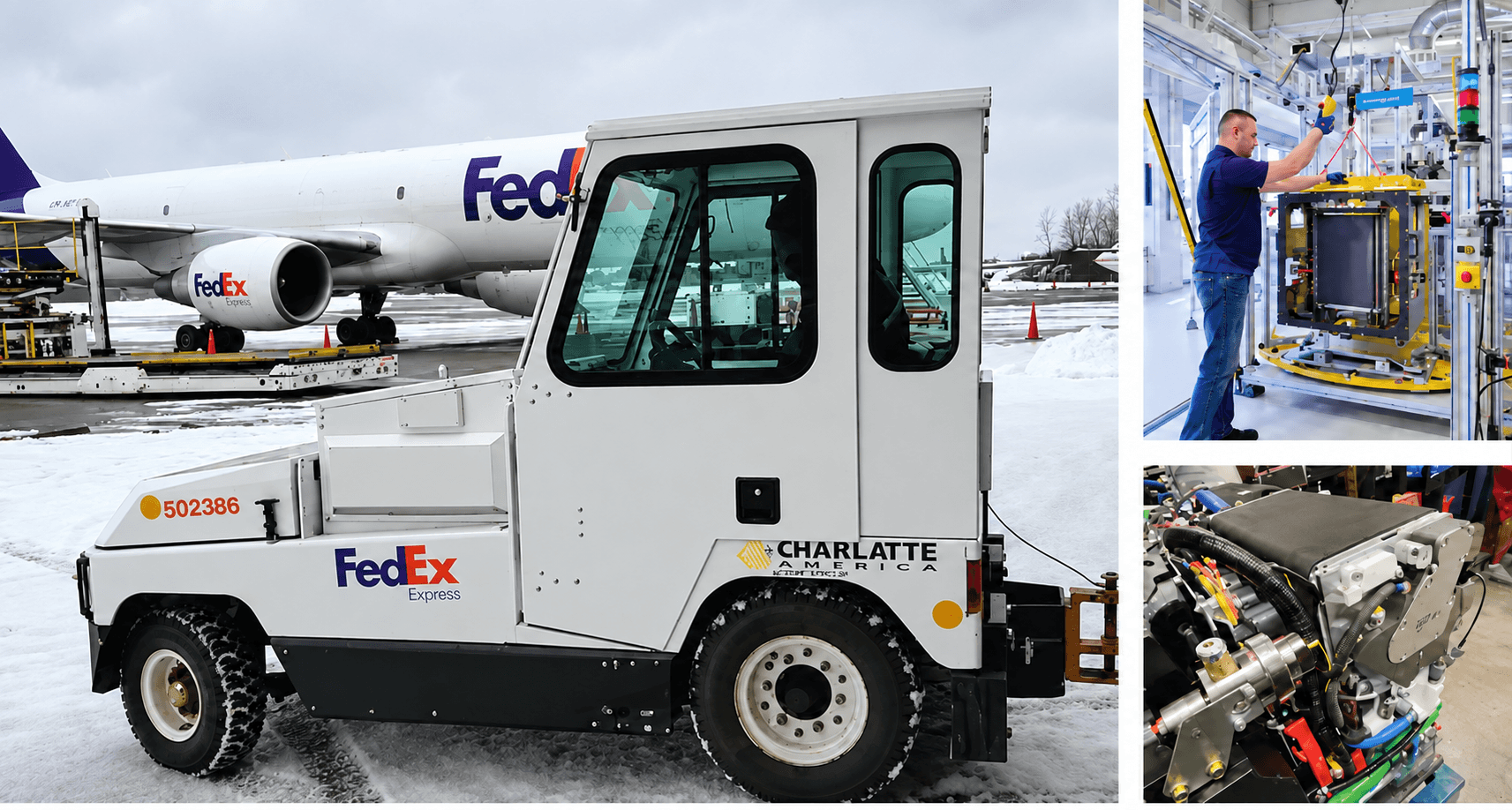 CIMtech Green Energy clean energy — FedEx hydrogen ground support, factory assembly, and fuel cell components