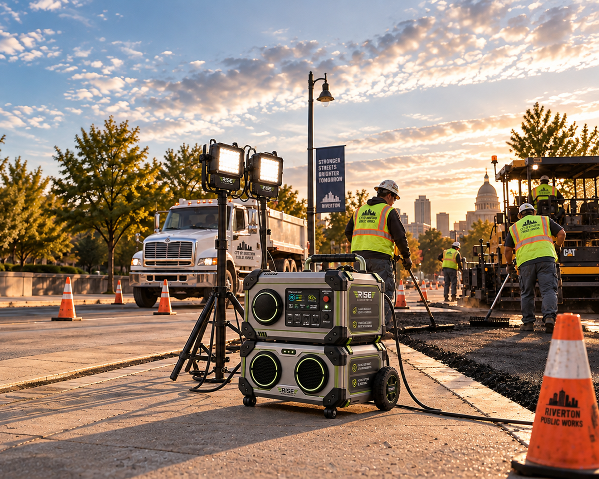 Rise Mission Power systems supporting field and municipal operations