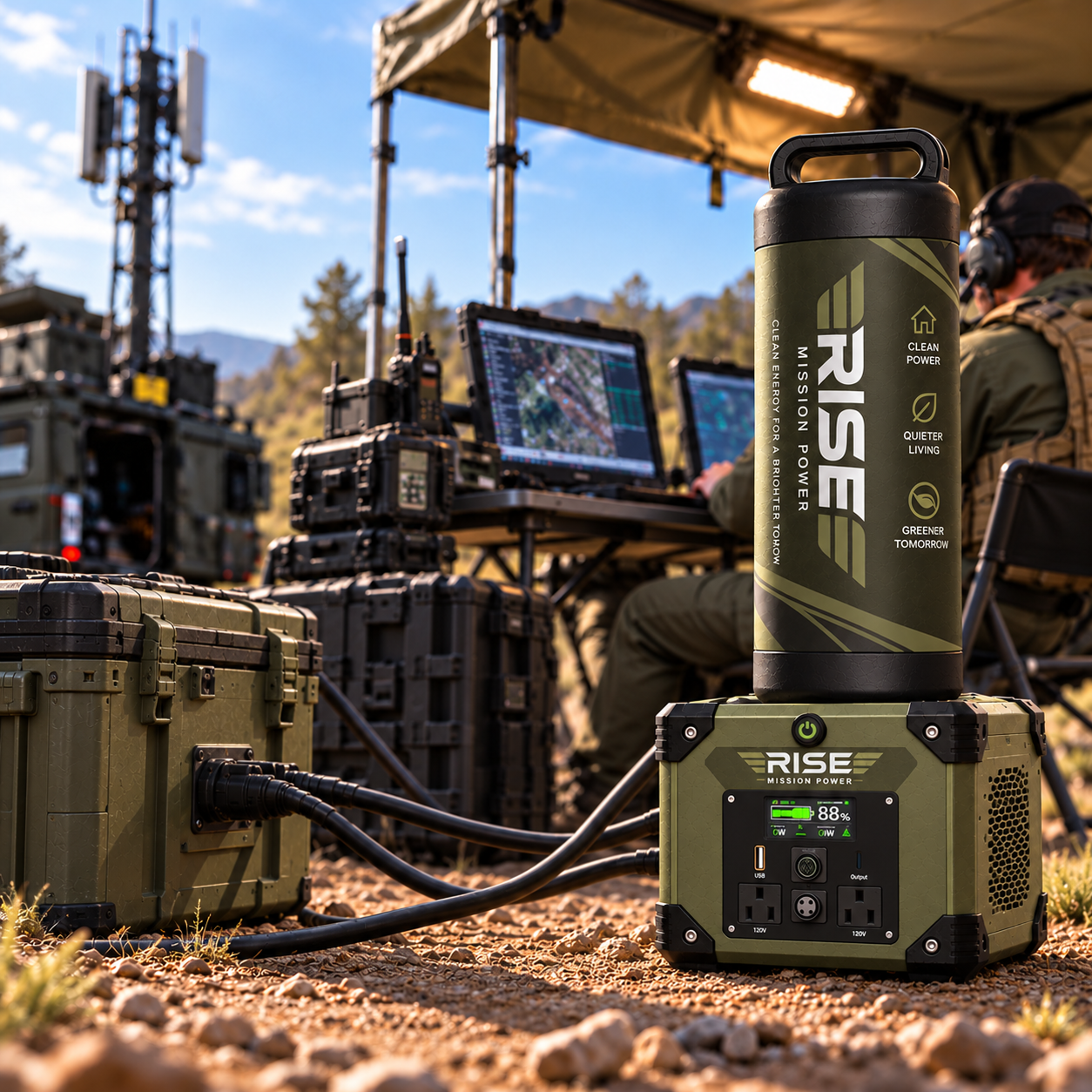 Rise Mission Power field command camp