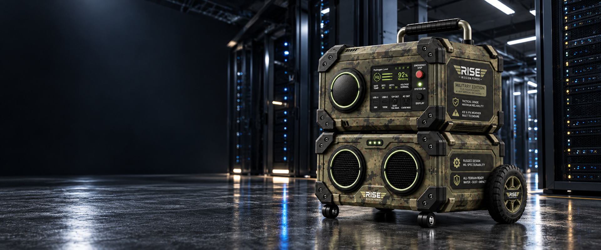 Camo Mission Power System installed in a data center