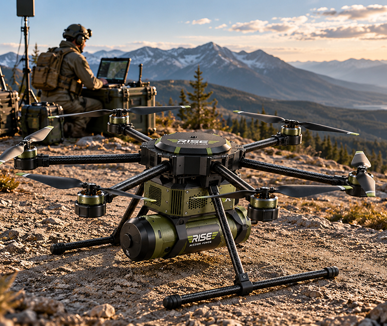 Rise-Falcon hydrogen drone range extender